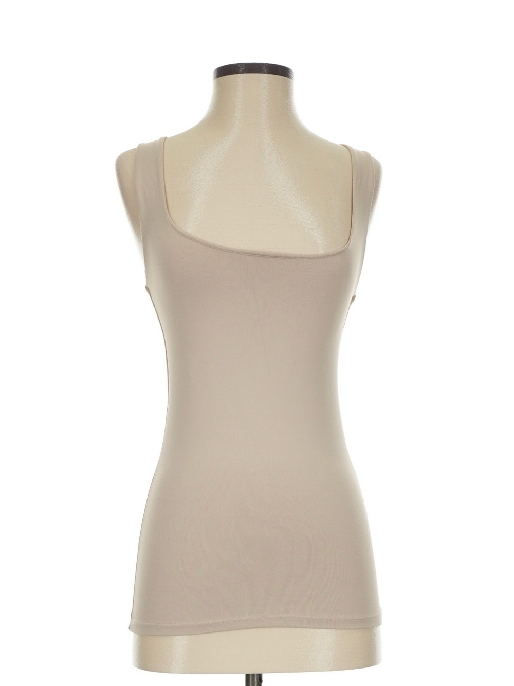 Zara Cream Ribbed Tank Top